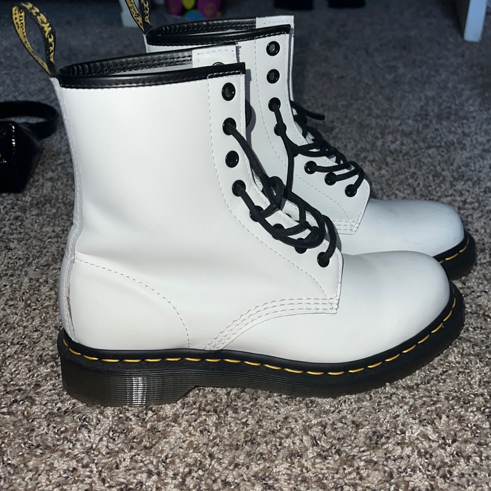 White Doc Marten Boots